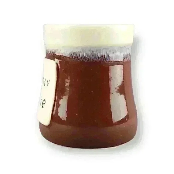 Studio Art Pottery XL Coffee Mug Cup "Naughty or Nice" Holiday Christmas Gift - Picture 2 of 6